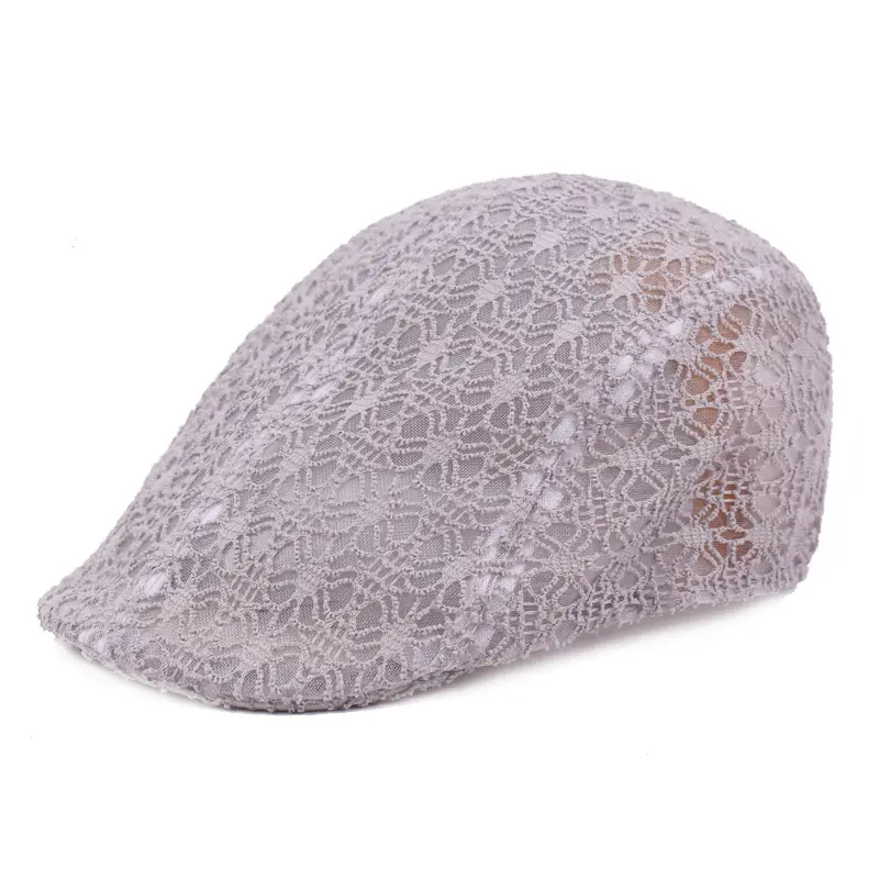 Women's Lace Wire Mesh Summer Cap Forward Sunshade - Image 4