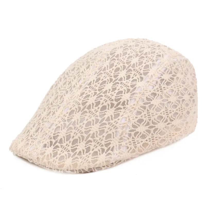 Women's Lace Wire Mesh Summer Cap Forward Sunshade - Image 5