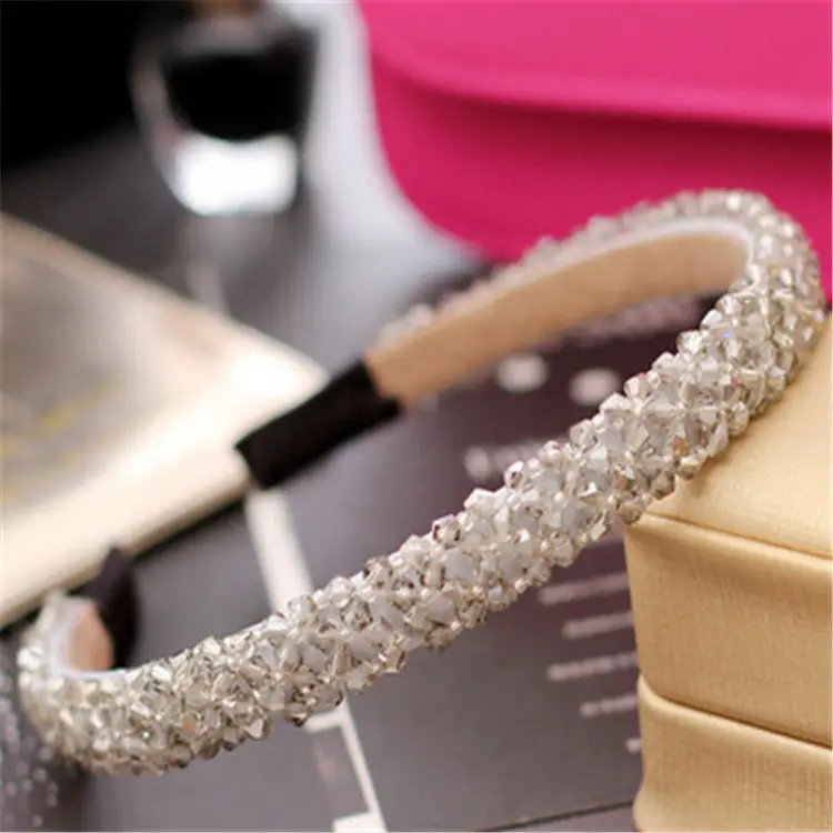 Crystal Beaded Hairband for Women Wholesale - Image 2