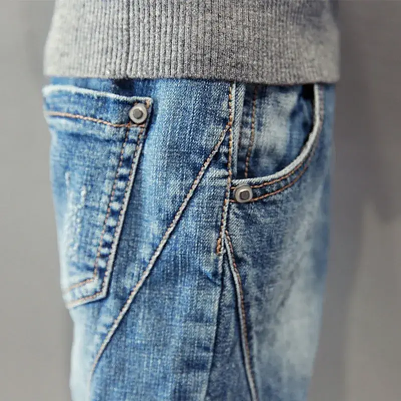 Boys Jeans 2025 Spring Medium Large Korean Style