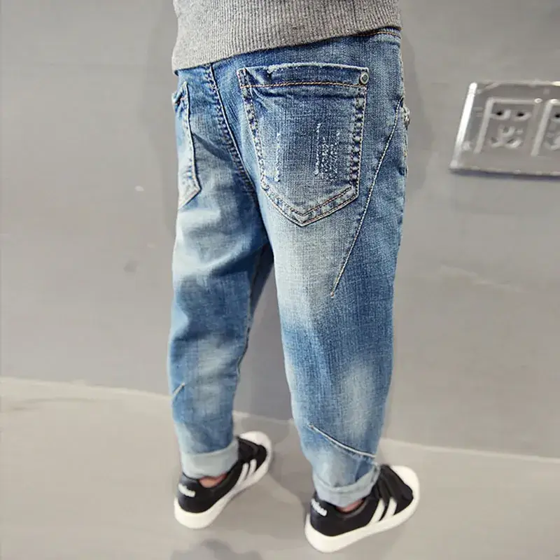 Boys Jeans 2025 Spring Medium Large Korean Style