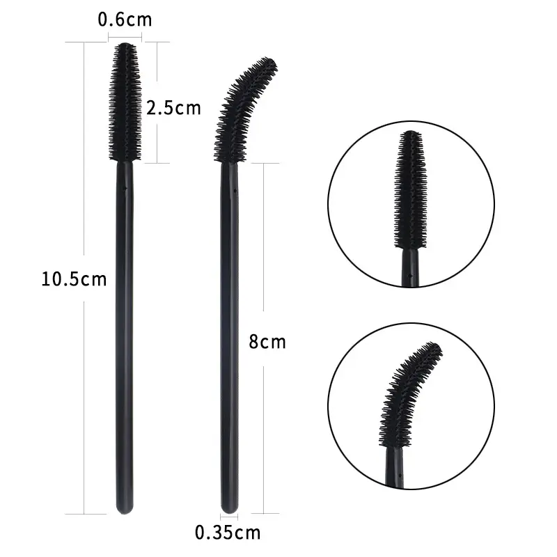Wholesale Color Silicone Eyelash Brush Mini Roll