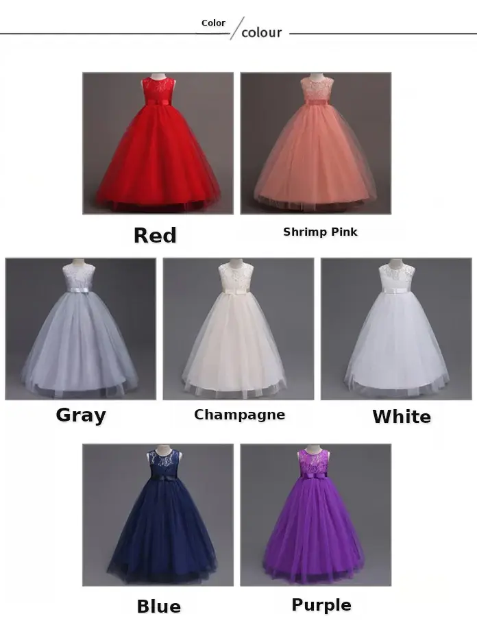 White Lace Tulle Skirted Wedding Dress for Girls Large — feature 6
