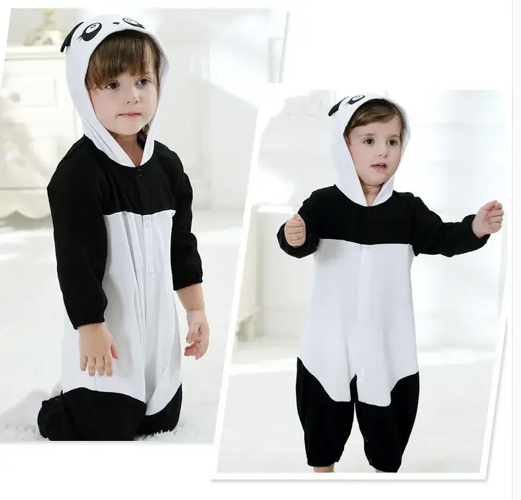Baby's Gray Cat Hooded Jumpsuit 0-12Yr Cotton - Image 7