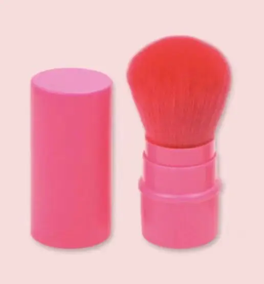 Gold Retractable Makeup Brush with Nylon Bristles — feature 8
