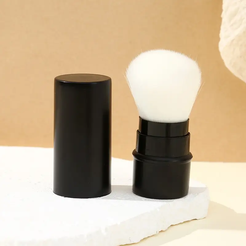 Gold Retractable Makeup Brush with Nylon Bristles - Image 13
