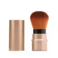 Gold Retractable Makeup Brush with Nylon Bristles - Image 3