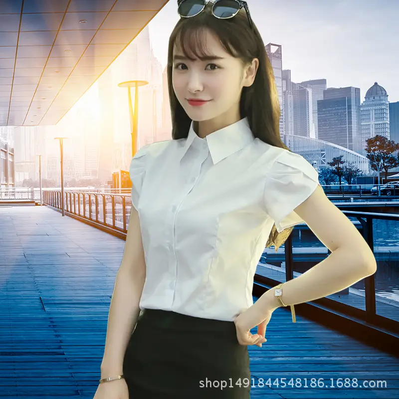 Women White Long Sleeve Shirt Large Summer Wear - Image 2
