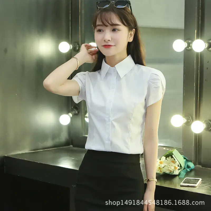 Women White Long Sleeve Shirt Large Summer Wear - Image 4