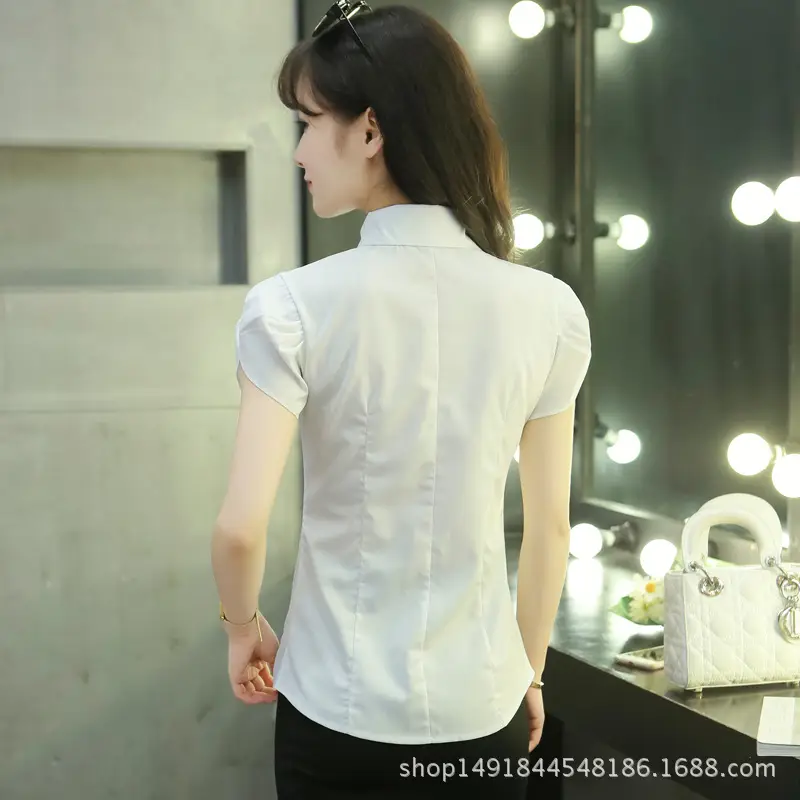 Women White Long Sleeve Shirt Large Summer Wear - Image 5