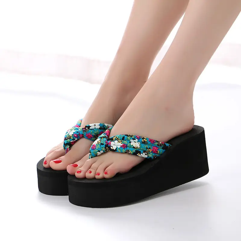 Women Sweet Floral Wedge Sandals 2021