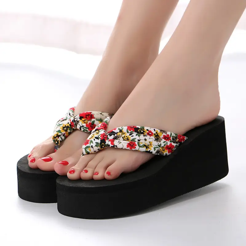 Women Sweet Floral Wedge Sandals 2021