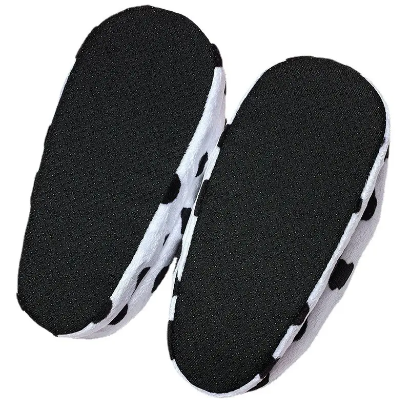 Indoor New Cute Plush Cow Cotton Slippers Wholesale Warm Bag Heel Cotton Slippers Cartoon Couple Home Cotton Shoes - Image 5