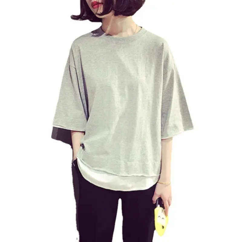 Summer Loose Fit Women's T-Shirt Large Size - Image 5