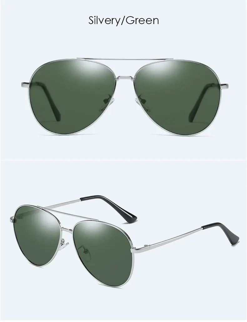 Women Polarized Sunglasses Green Gold Frame — feature 14