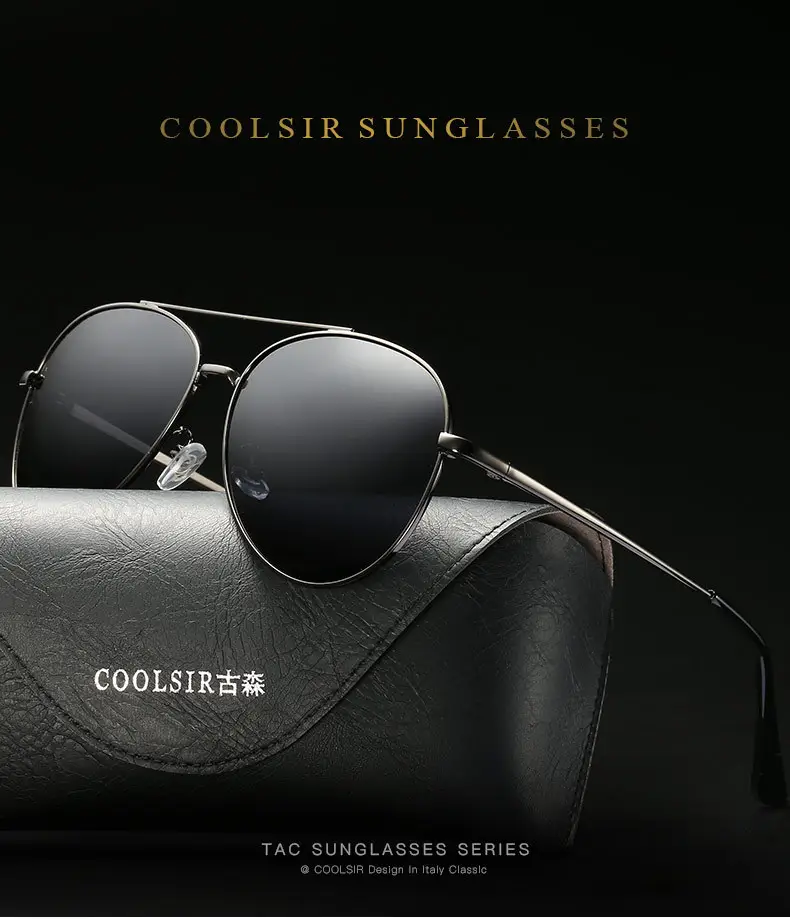 Women Polarized Sunglasses Green Gold Frame — feature 2
