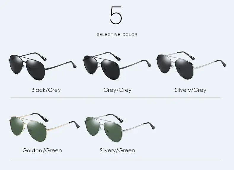 Women Polarized Sunglasses Green Gold Frame — feature 7