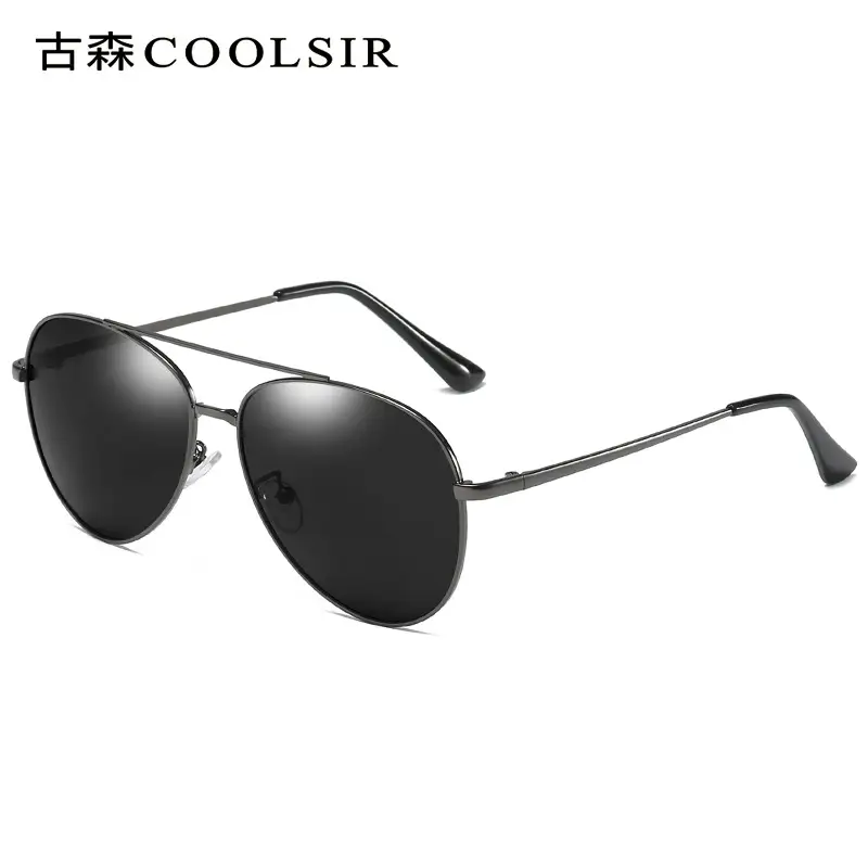 Women Polarized Sunglasses Green Gold Frame