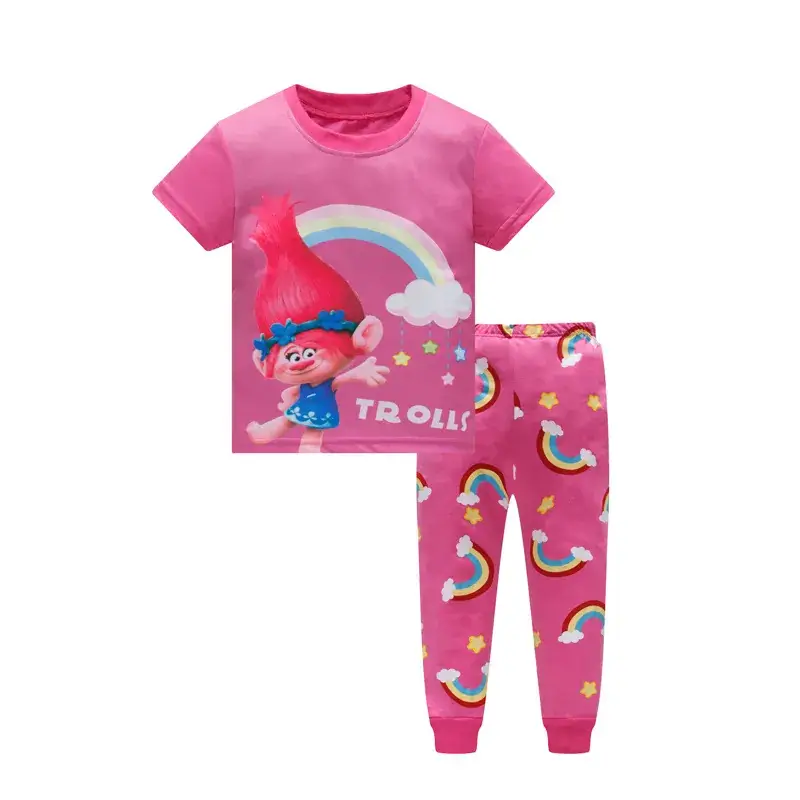 Pink Cartoon Baby Pajamas Set for Girls 6-Pack - Image 3