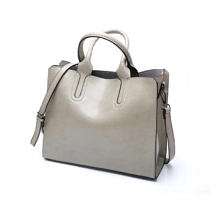 Black Leather Tote Bag for Women 2025 - Image 7