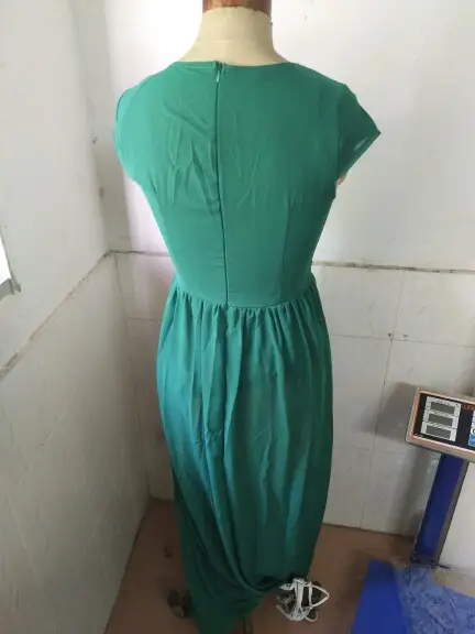 Purple V-Neck Chiffon Gown Dress for Women — feature 66