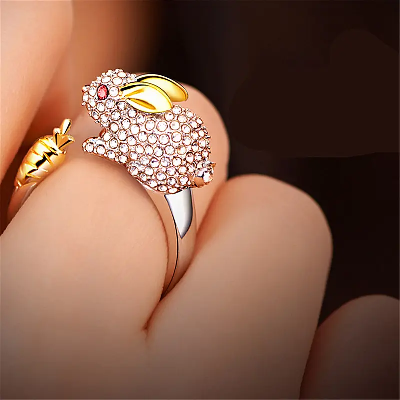 Full Diamond Zodiac Ring with Green Leaf Design - Image 14