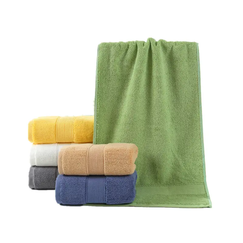 650g Thickened Pure Cotton Bath Towel White - Image 11