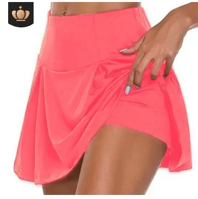 Red Fake Two-Piece Leggings Shorts for Women Summer - Image 10