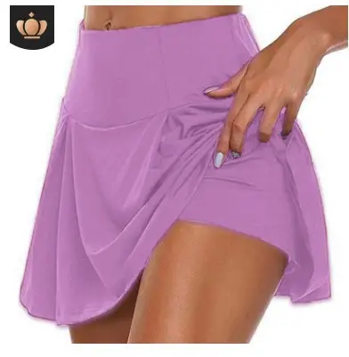 Red Fake Two-Piece Leggings Shorts for Women Summer - Image 3