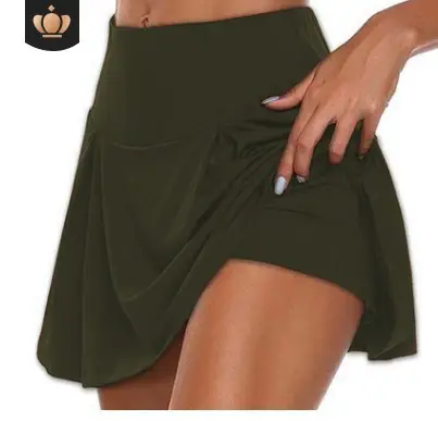 Red Fake Two-Piece Leggings Shorts for Women Summer - Image 9