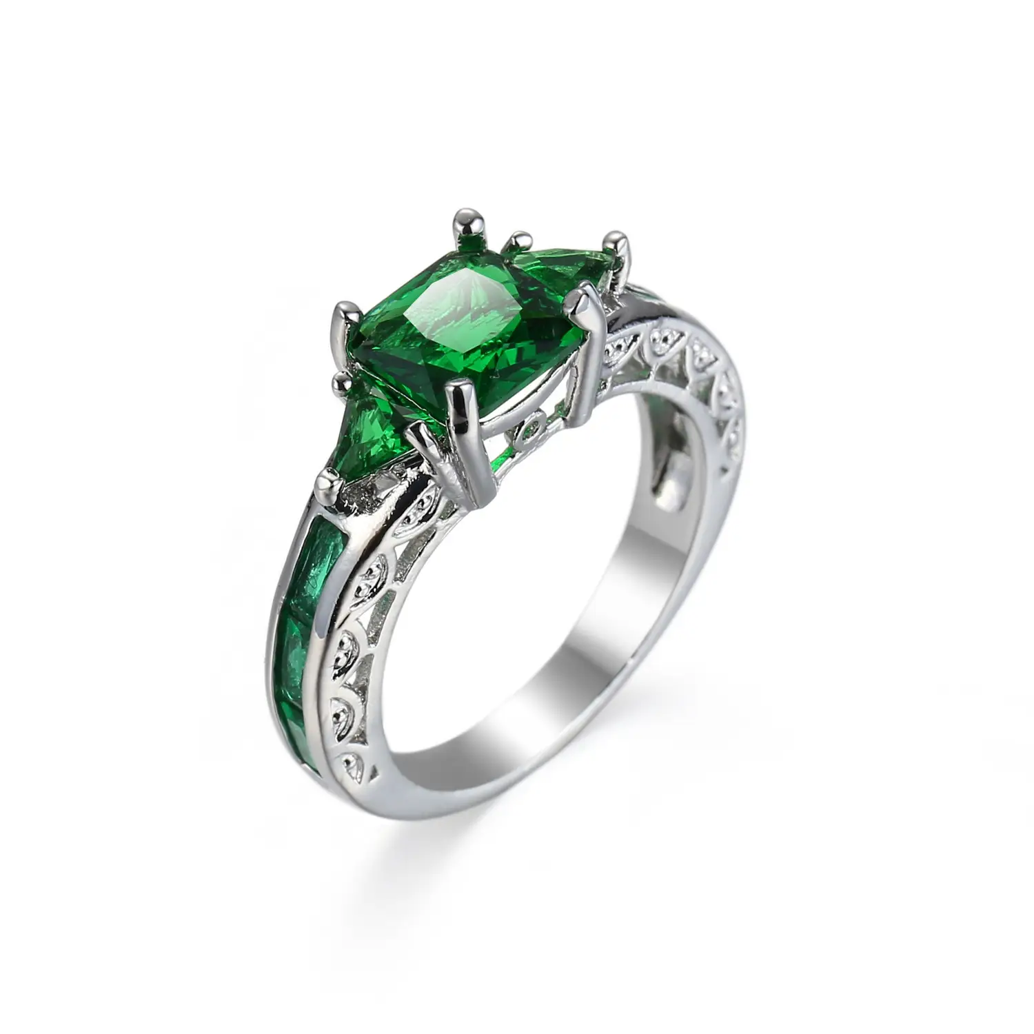 Black Gold Zircon Ring for Women European American Fashion Jewelry - Image 6