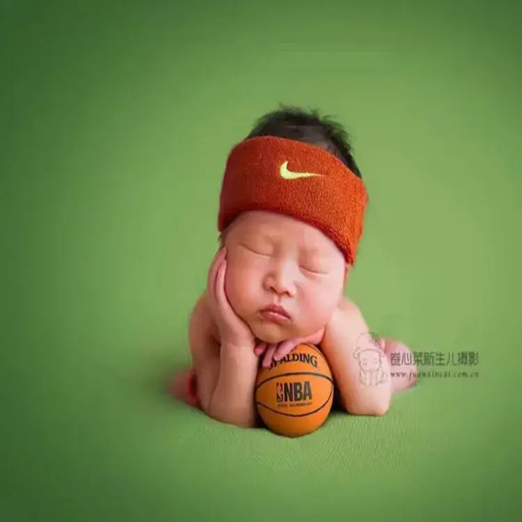 Blue Nike Headband for Newborn Photography Props - Image 13