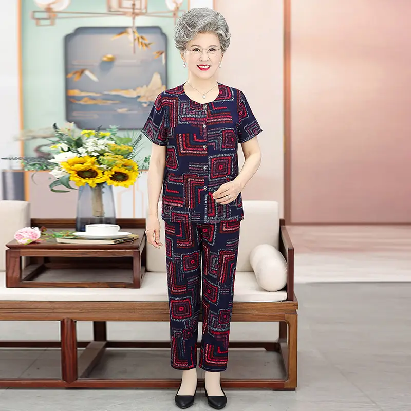 H-navy blue box (short sleeve + trousers)