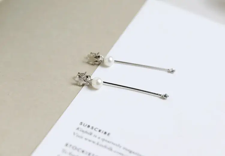 Frosted Plum Blossom Earrings S925 Silver Small — feature 14