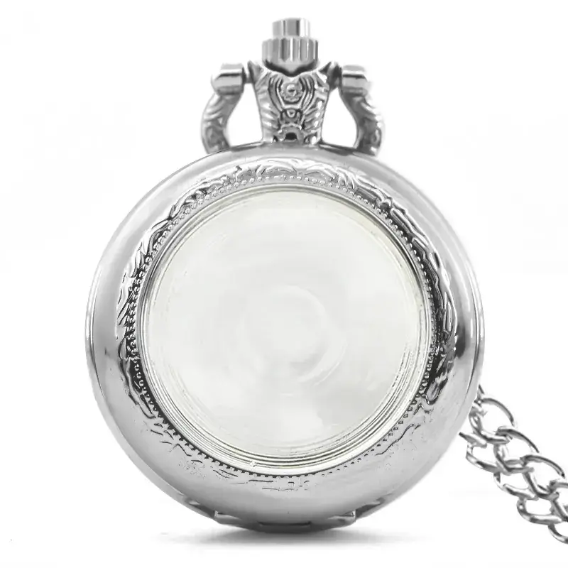 Retro Metal Pocket Watch with Chain Strap for Men Women - Image 4