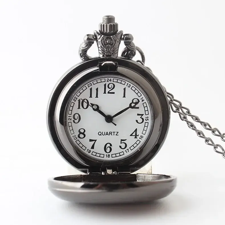 Retro Metal Pocket Watch with Chain Strap for Men Women - Image 7