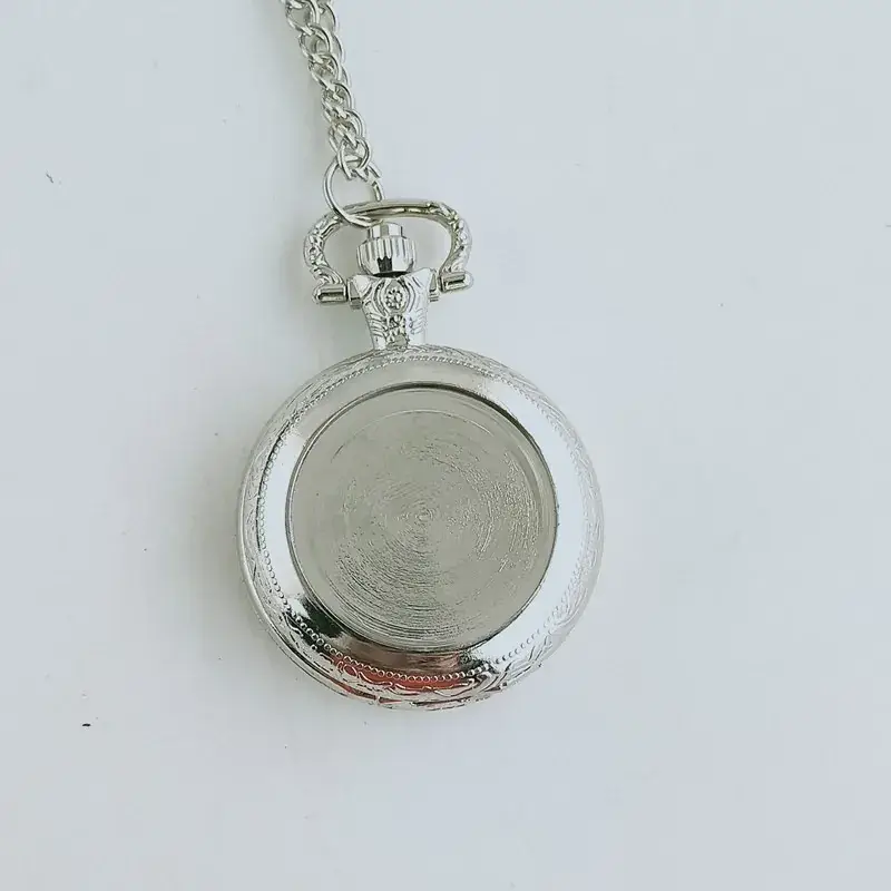 Retro Metal Pocket Watch with Chain Strap for Men Women - Image 3