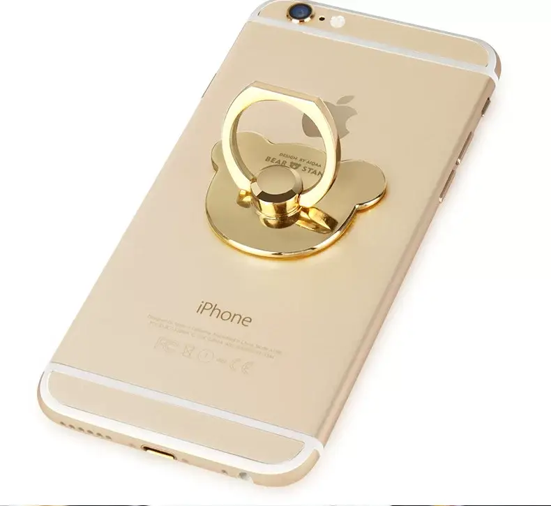 Rose Gold Heart Branded Mobile Phone Ring Bracket for Anti-Lost Ladies — feature 31