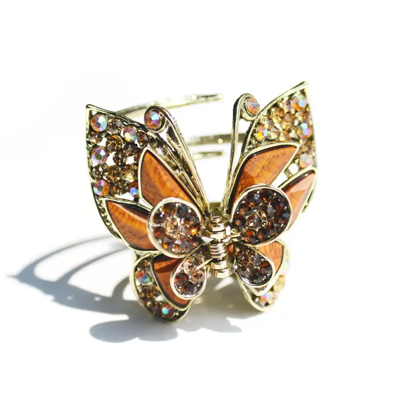 Butterfly Hair Clip with Diamond Grip for Women - Image 4