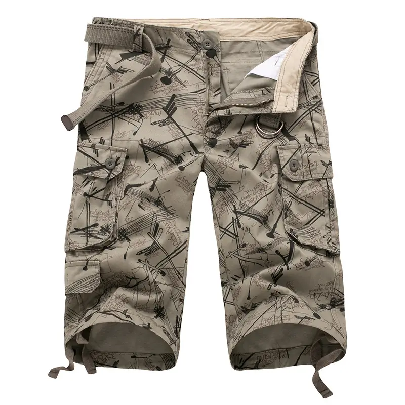 Men's 2017 Summer Cropped Camo Pants Large