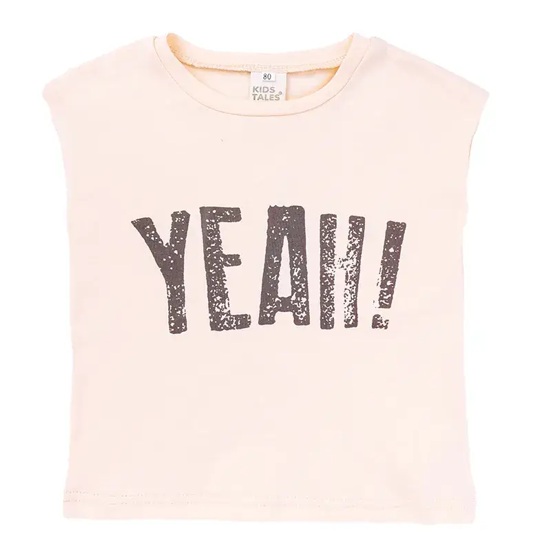 Kids Cotton Vest Red Yellow "YEAR!" 2025 Summer - Image 3