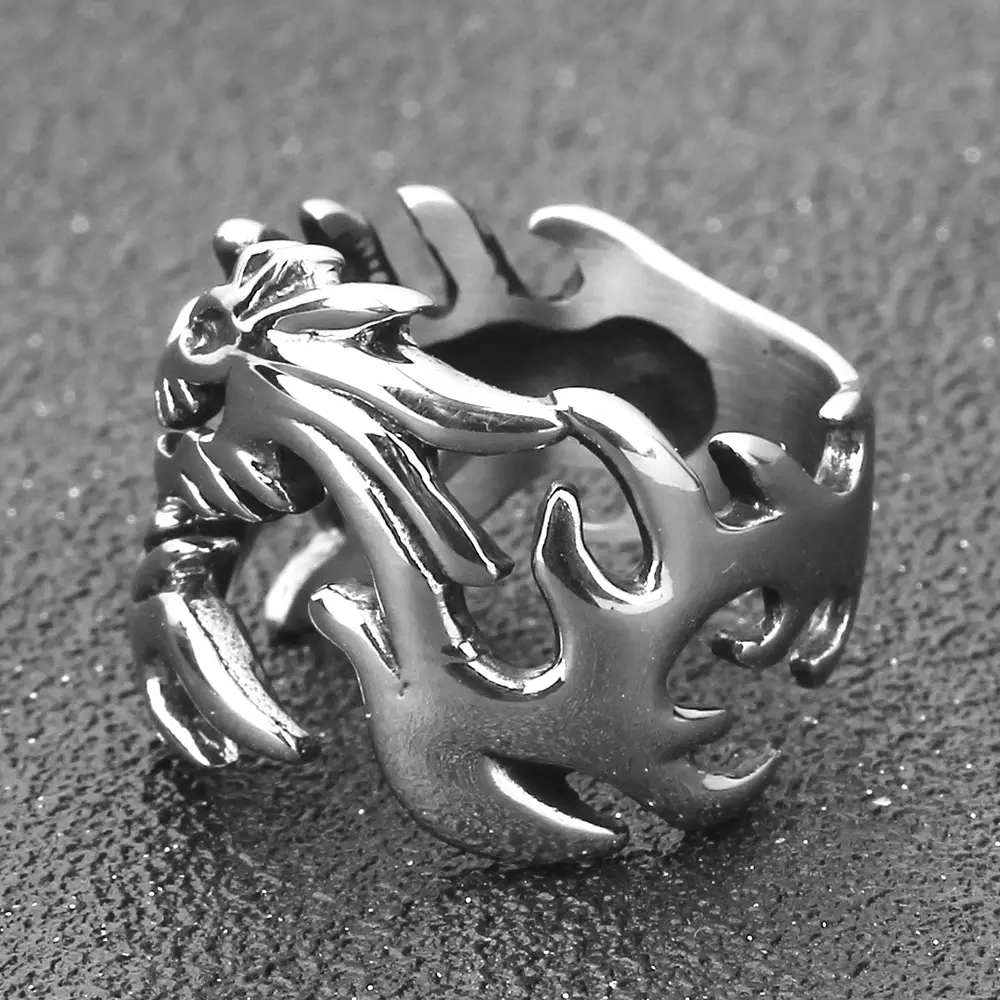 Titanic Dragon Ring 18mm Silver 7.5g — feature 5