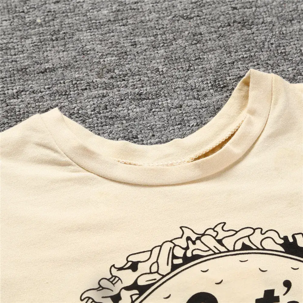 Baby Taco Print Cotton One-Piece Shorts - Image 5