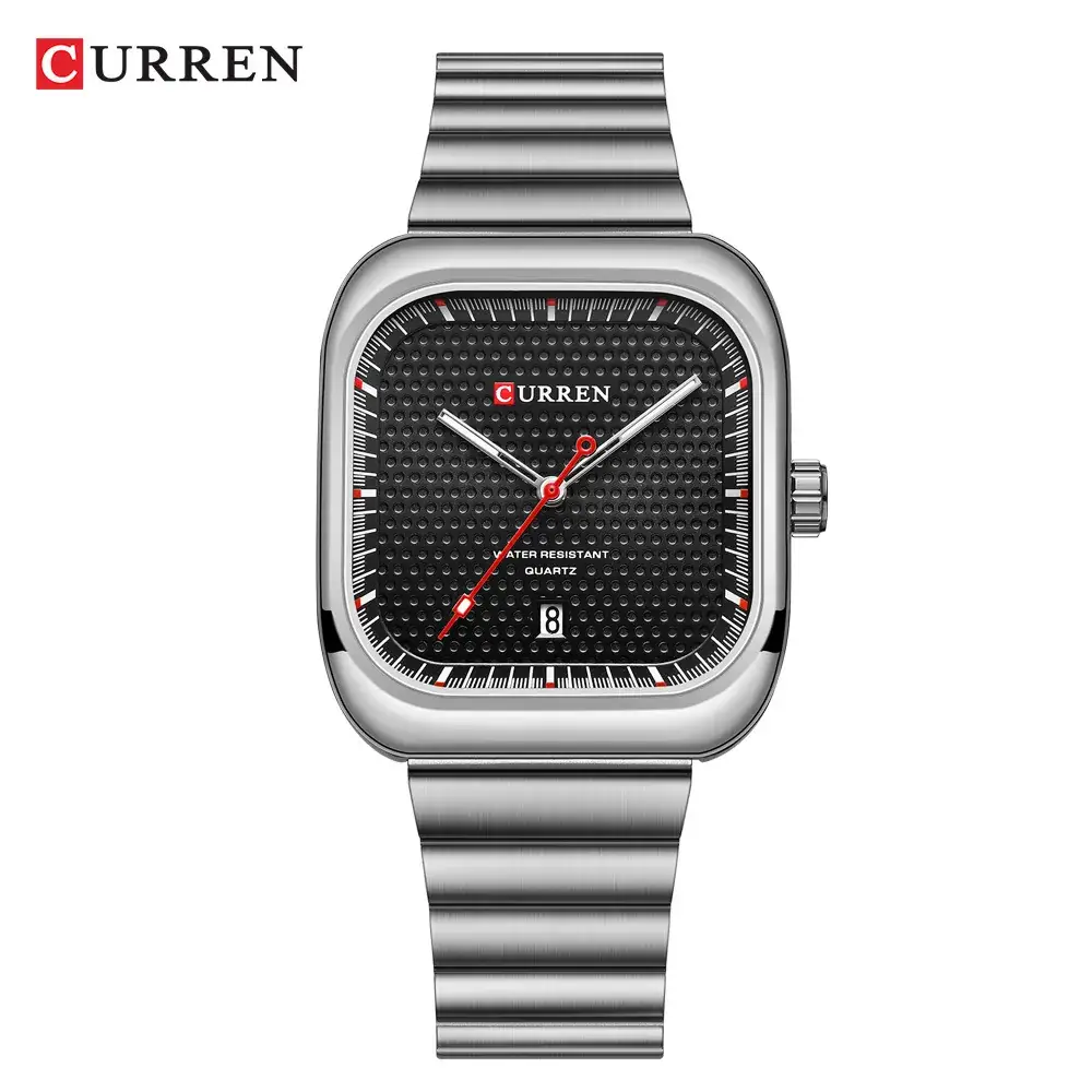 Men's Green Diamond Watch with Steel Belt - Image 4