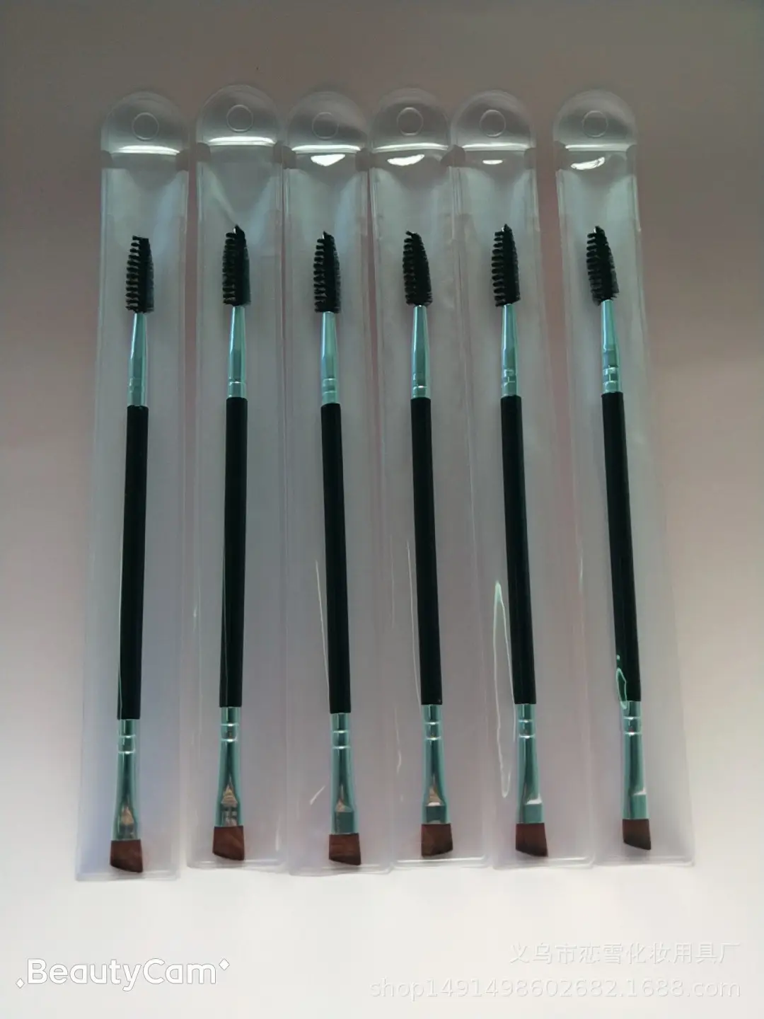 Double Headed Spiral Bevel Eyebrow & Lash Brush - Image 2