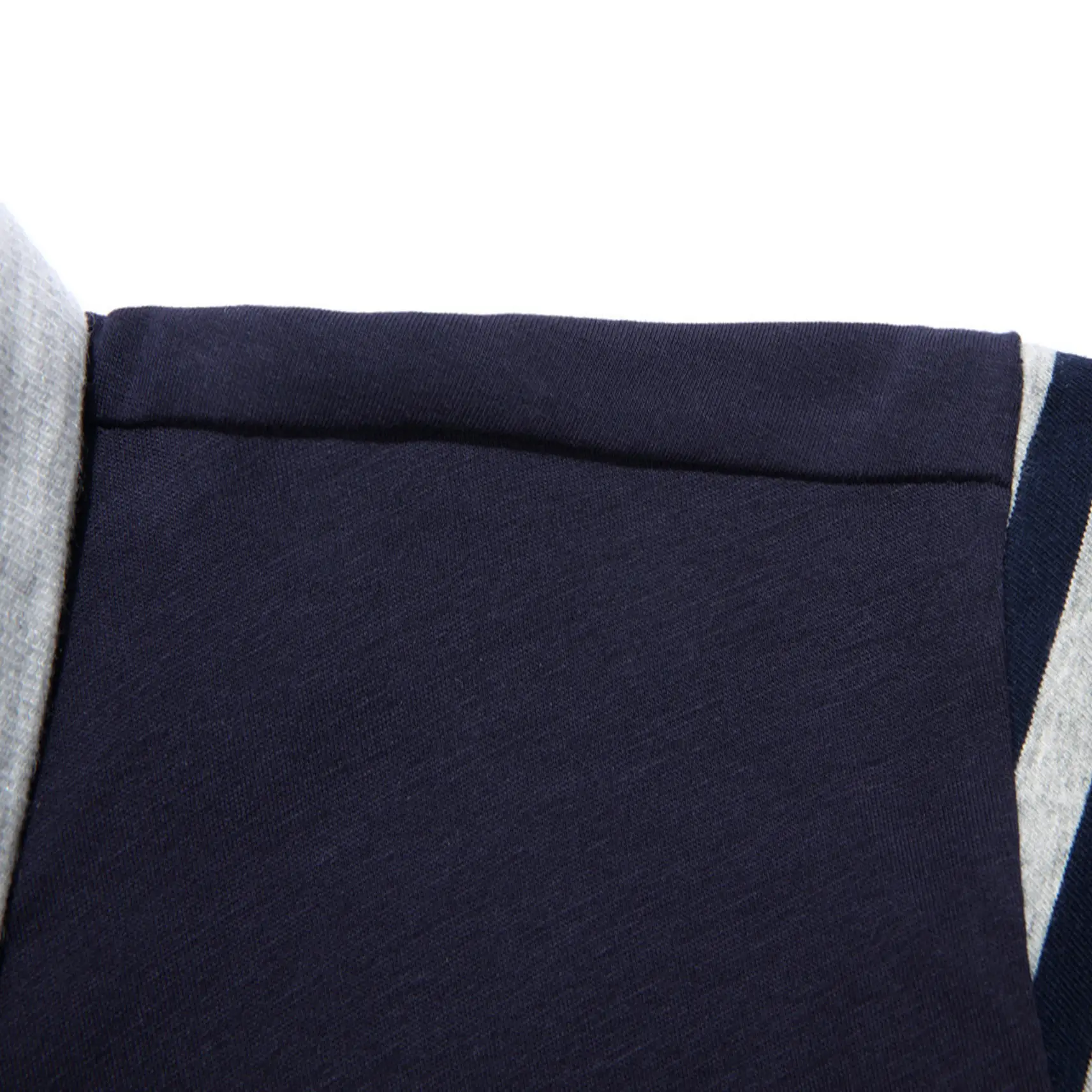 Navy Striped Polo Shirt Slim Fit for Men
