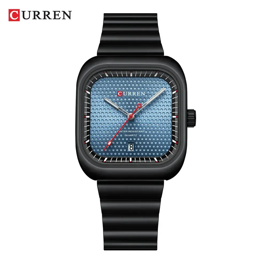 Curren Men's Blue Dial Quartz Watch with Calendar - Image 5