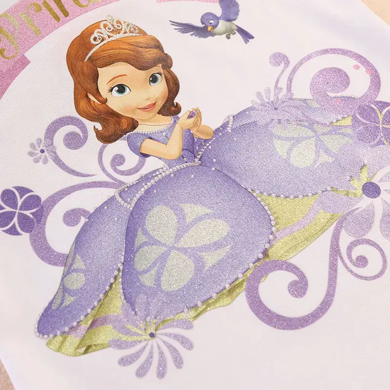 Sophia Princess Dress for Girls 4Yr Purple Floral