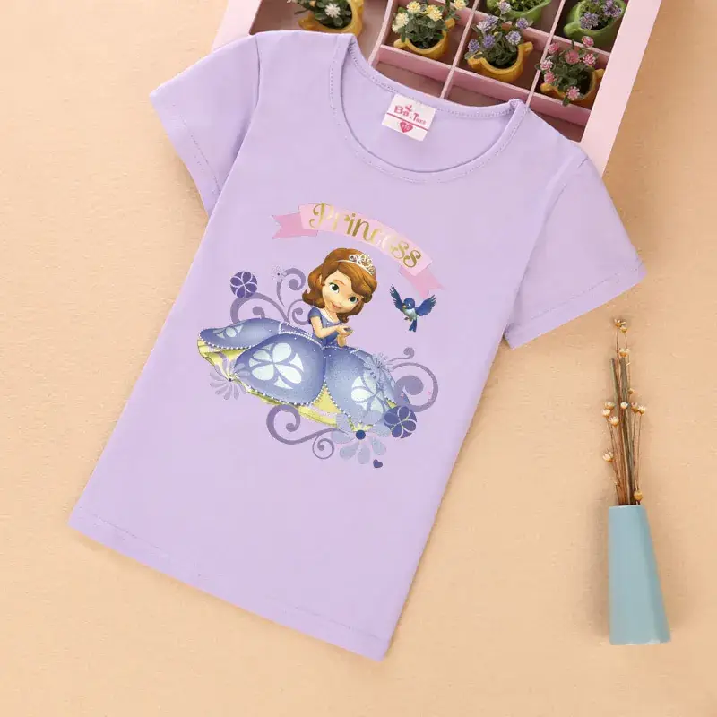 Sophia Princess Dress for Girls 4Yr Purple Floral