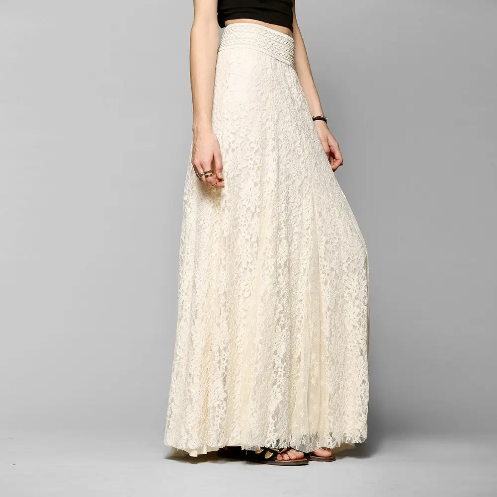 Elevate Your Look with Elegant Hollow Lace Skirt Set - Image 8